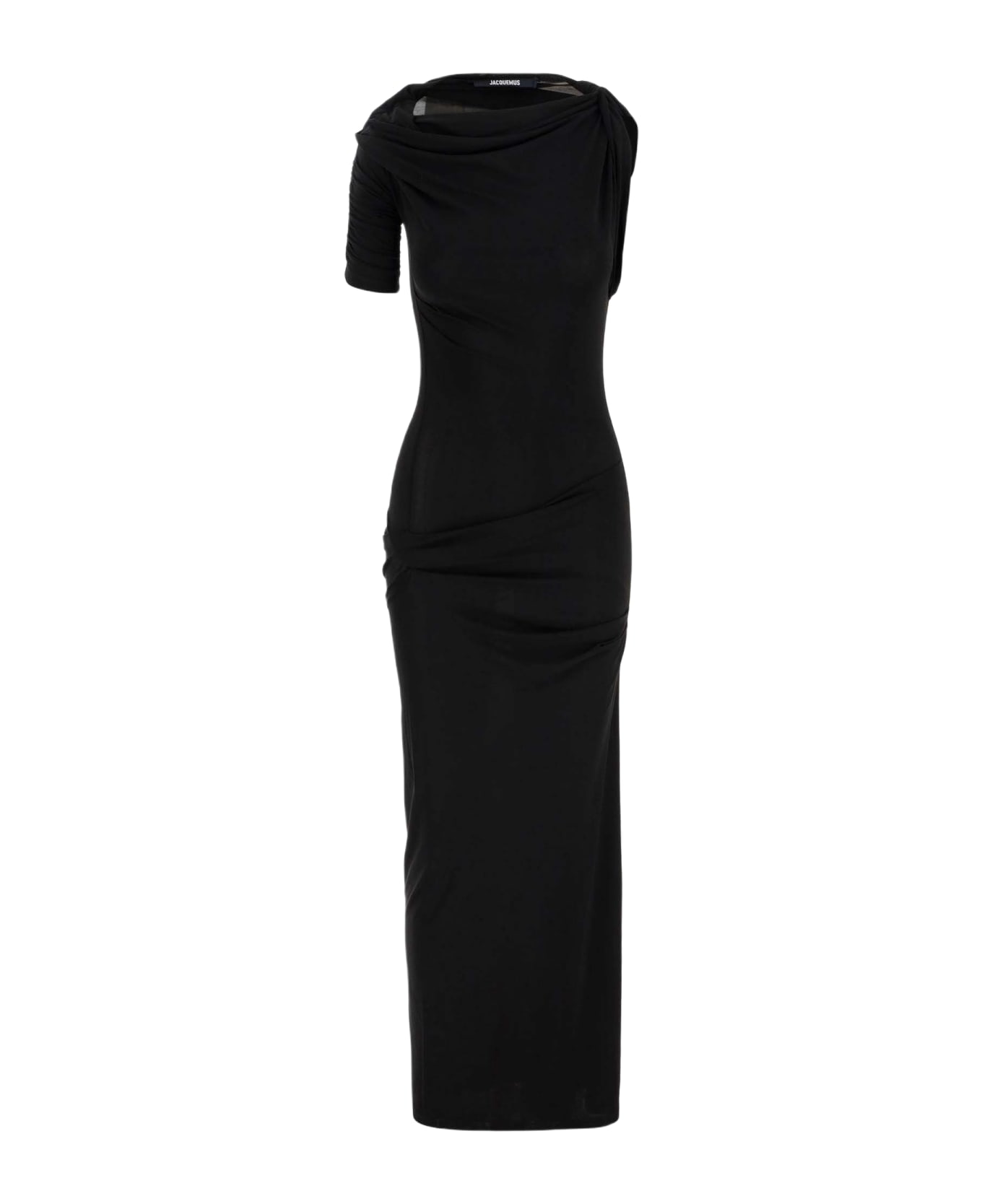 Jacquemus La Robe Drapeado - Black