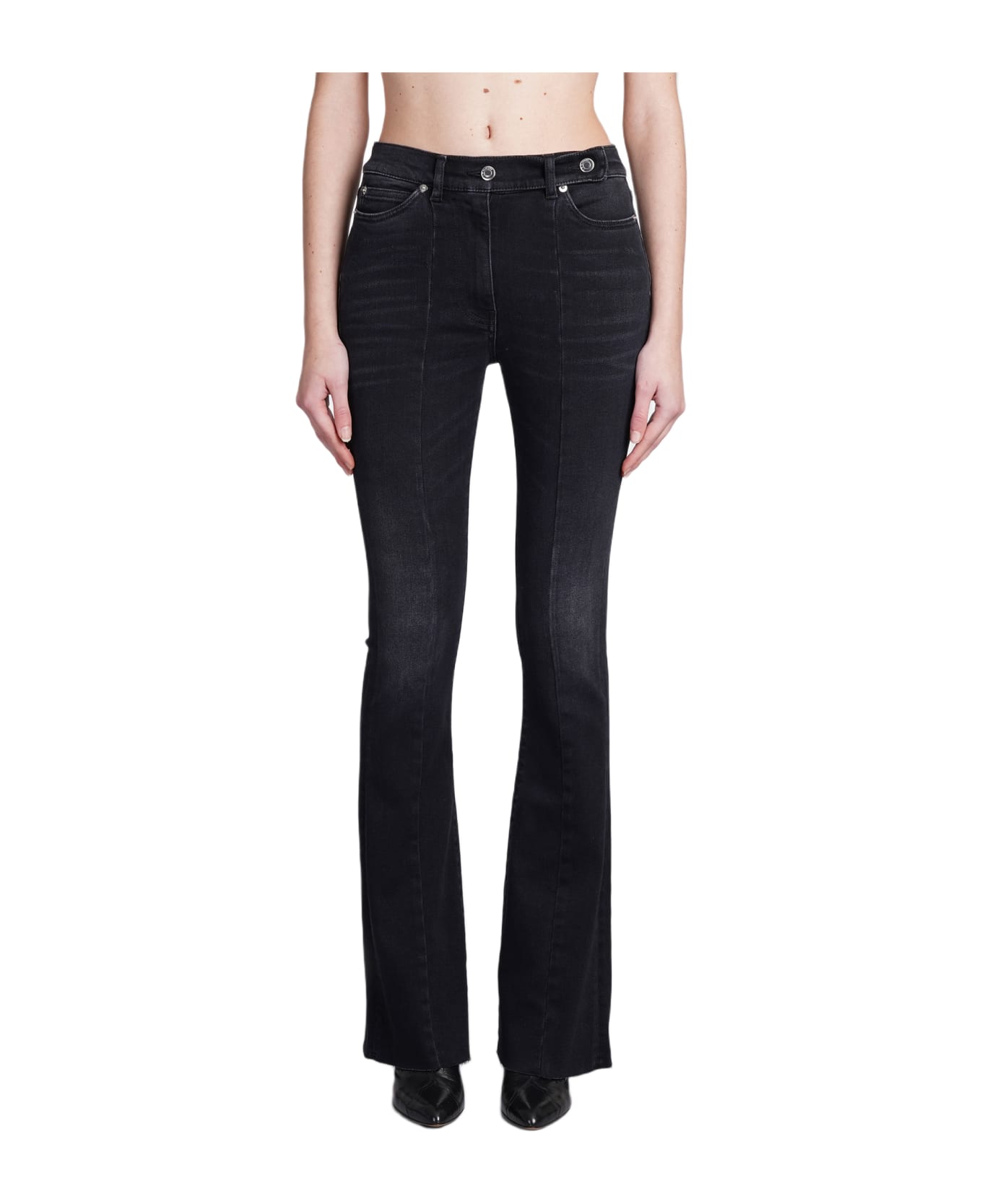 IRO Zacca Jeans In Black Cotton - BLACK