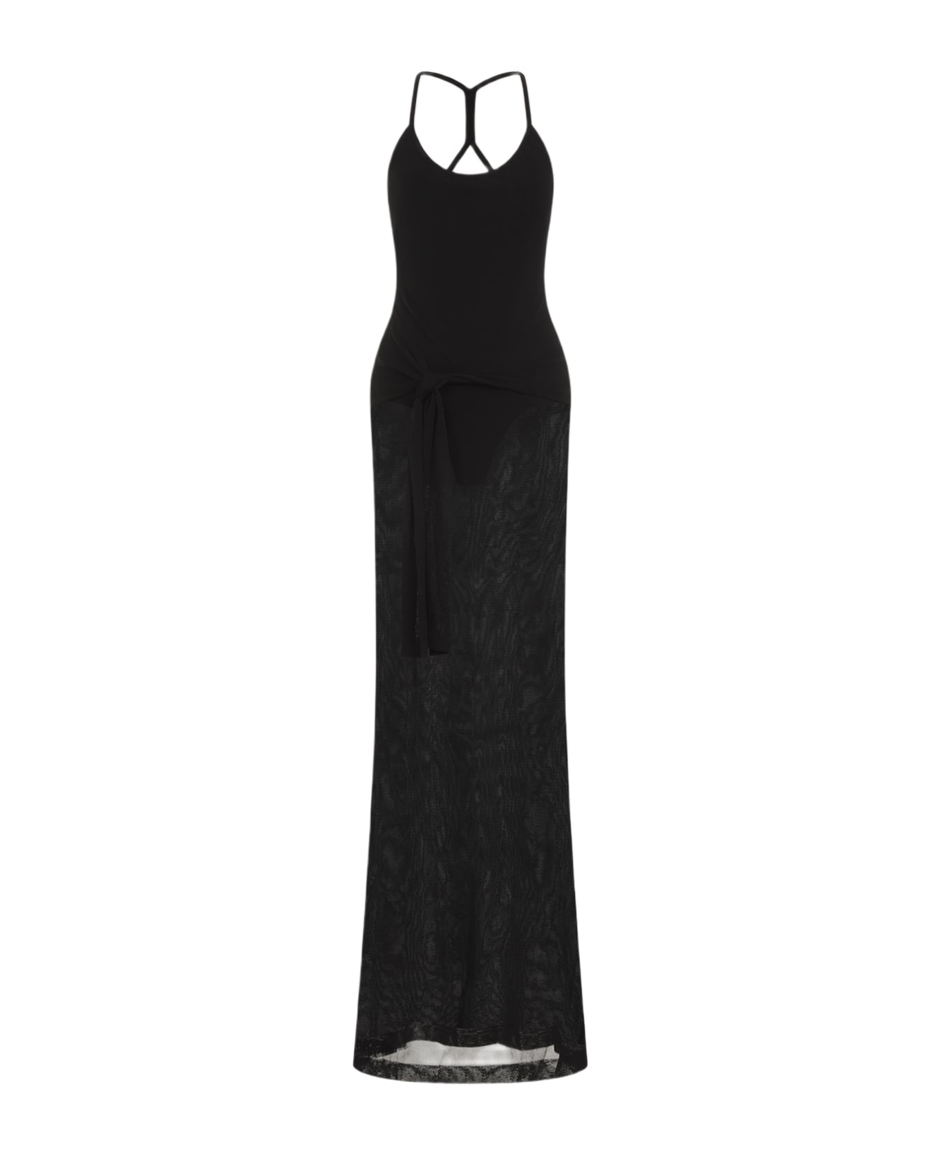 Jacquemus La Robe Maille Nodo Dress - Black