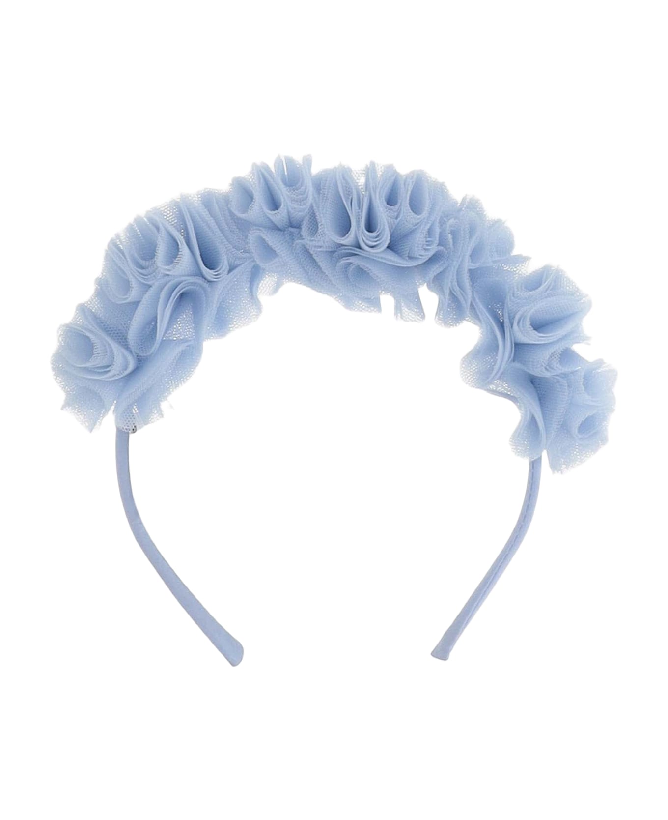 Il Gufo Tulle Headband - Clear Blue