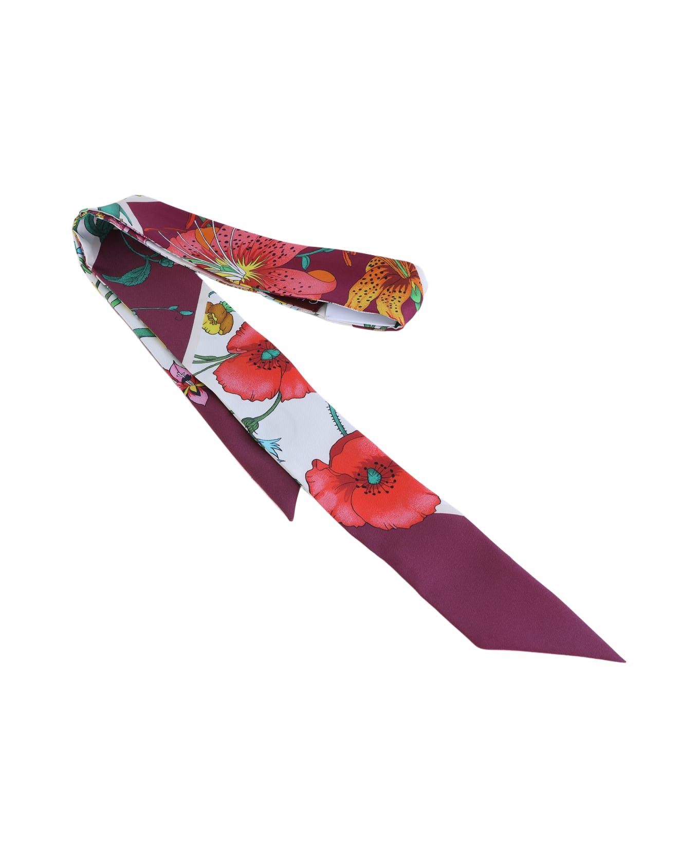 Gucci Mauve Pink Silk Scarf - MAUVE PINK