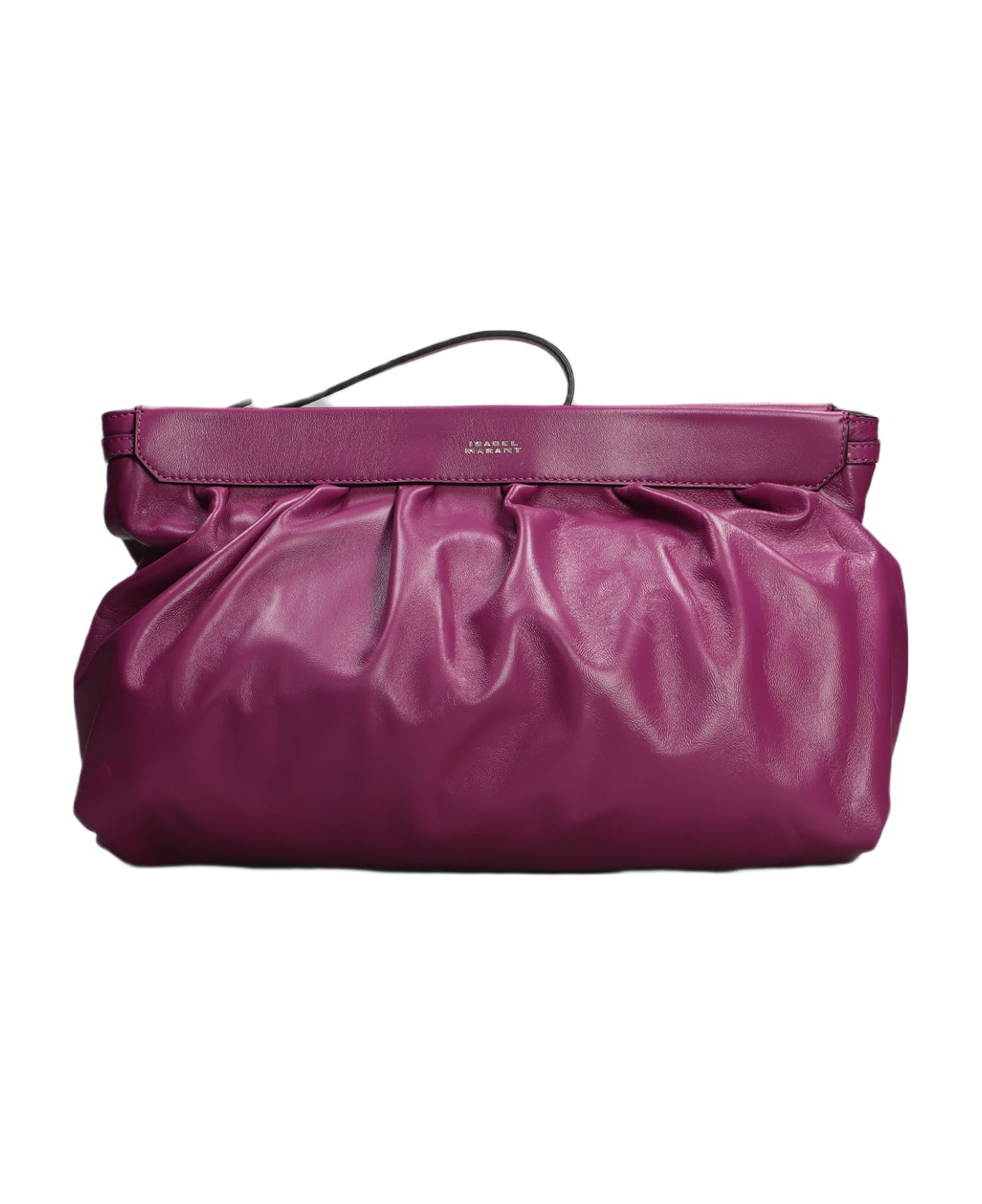 Isabel Marant Luz Pouch Clutch In Viola Leather - Viola