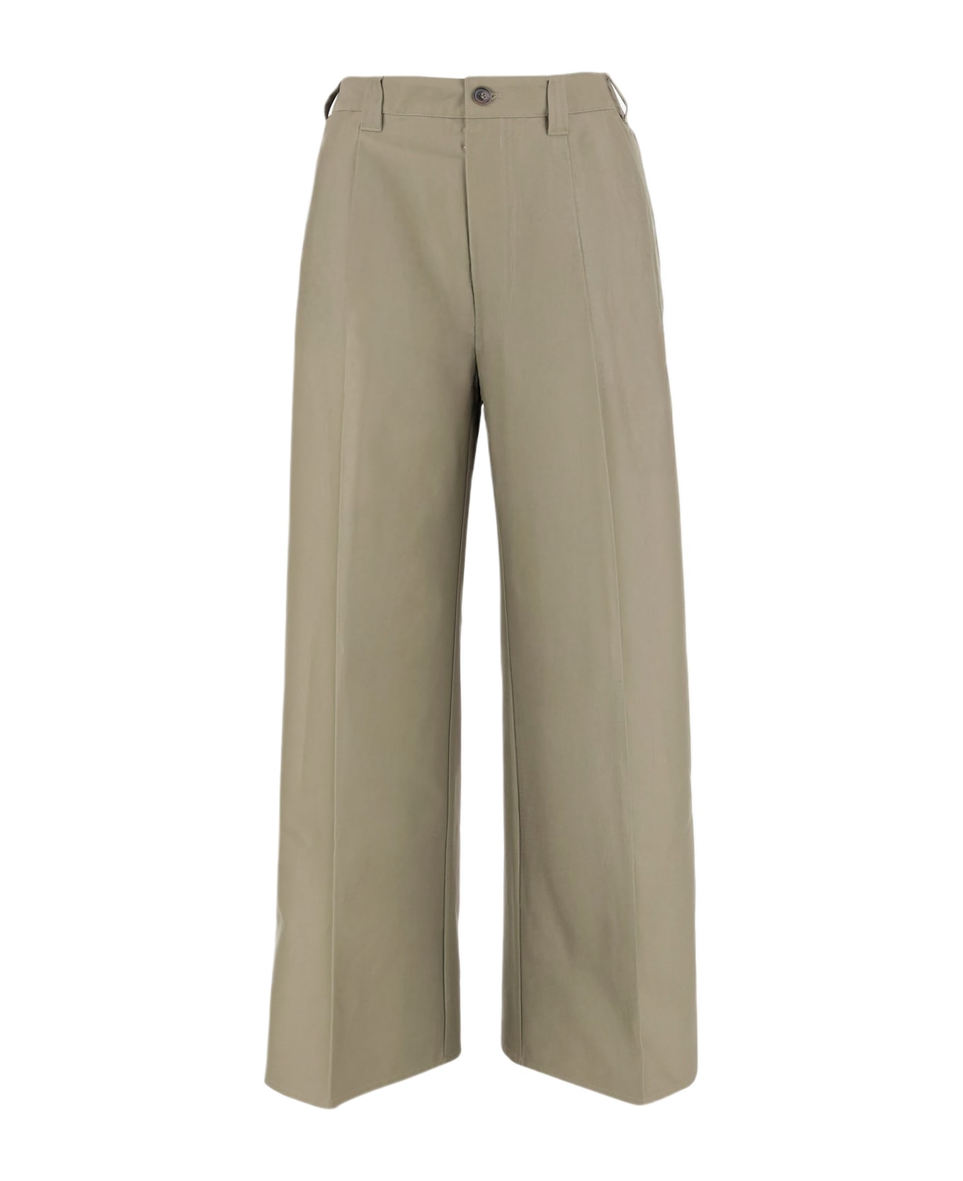 Maison Margiela Cotton Trousers - Beige