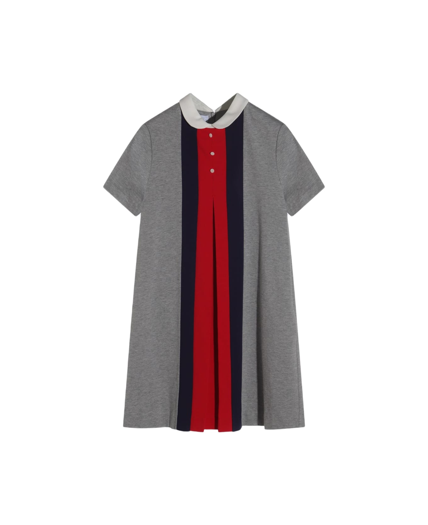 Gucci Grey Cotton Dress - OFF-WHITE