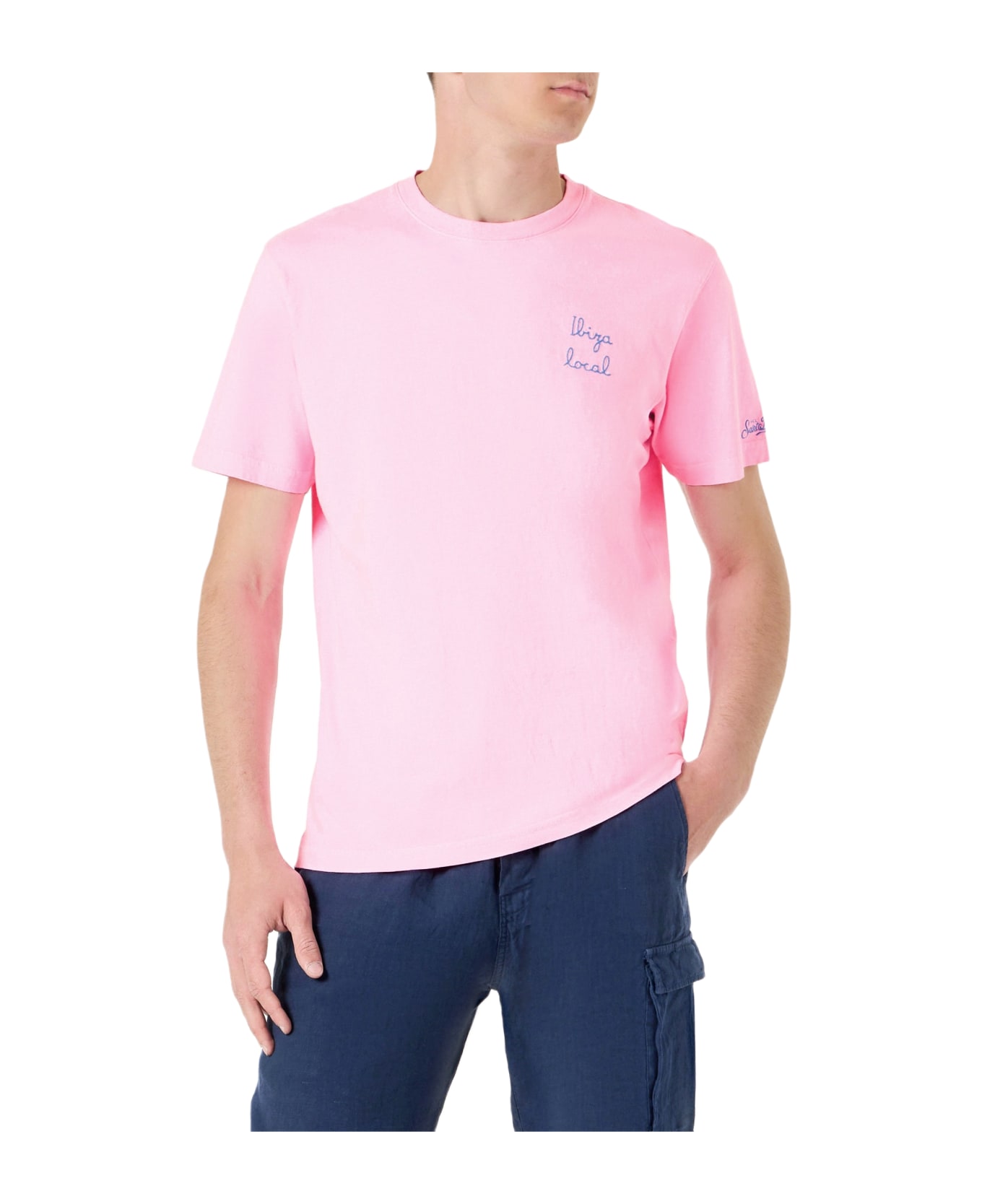 MC2 Saint Barth Man T-shirt With Ibiza Local Embroidery - FLUO シャツ