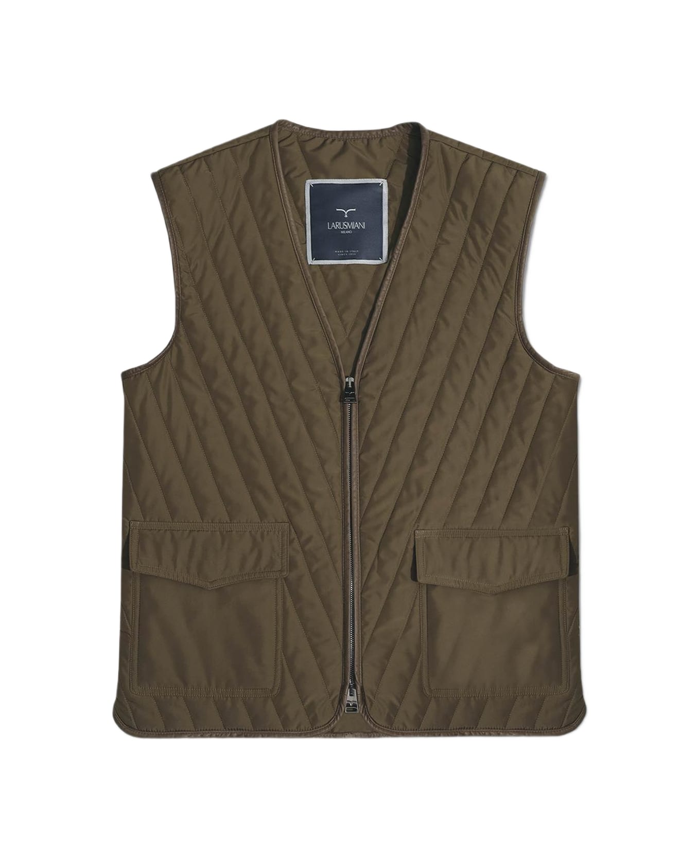 Larusmiani Bristol Gilet Vest - Brown