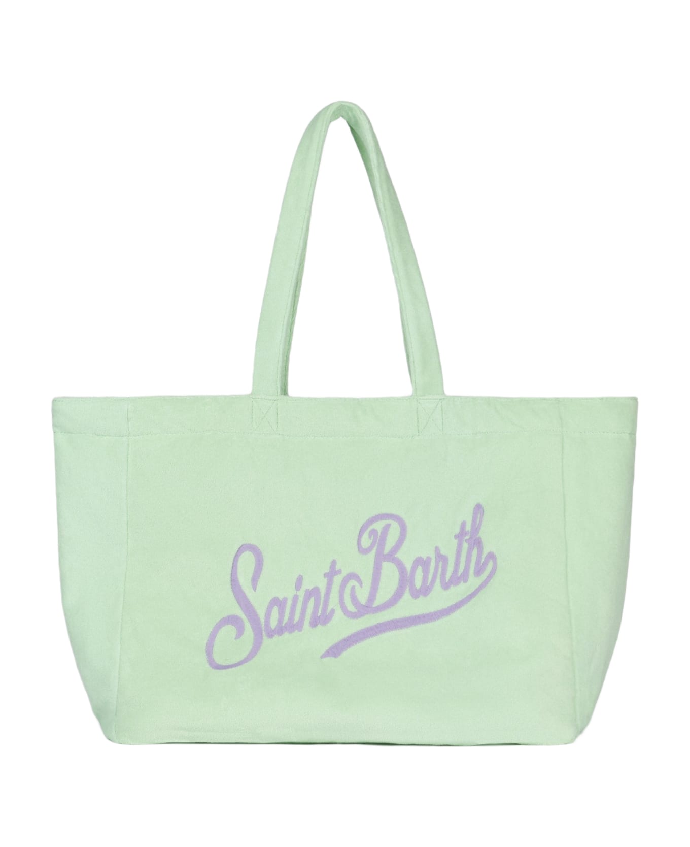 MC2 Saint Barth Terry And Cotton Beach Tote Double Bag - GREEN