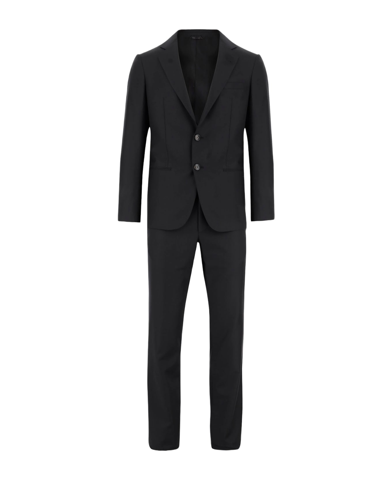 Giorgio Armani Wool And Cashmere Suit - Black
