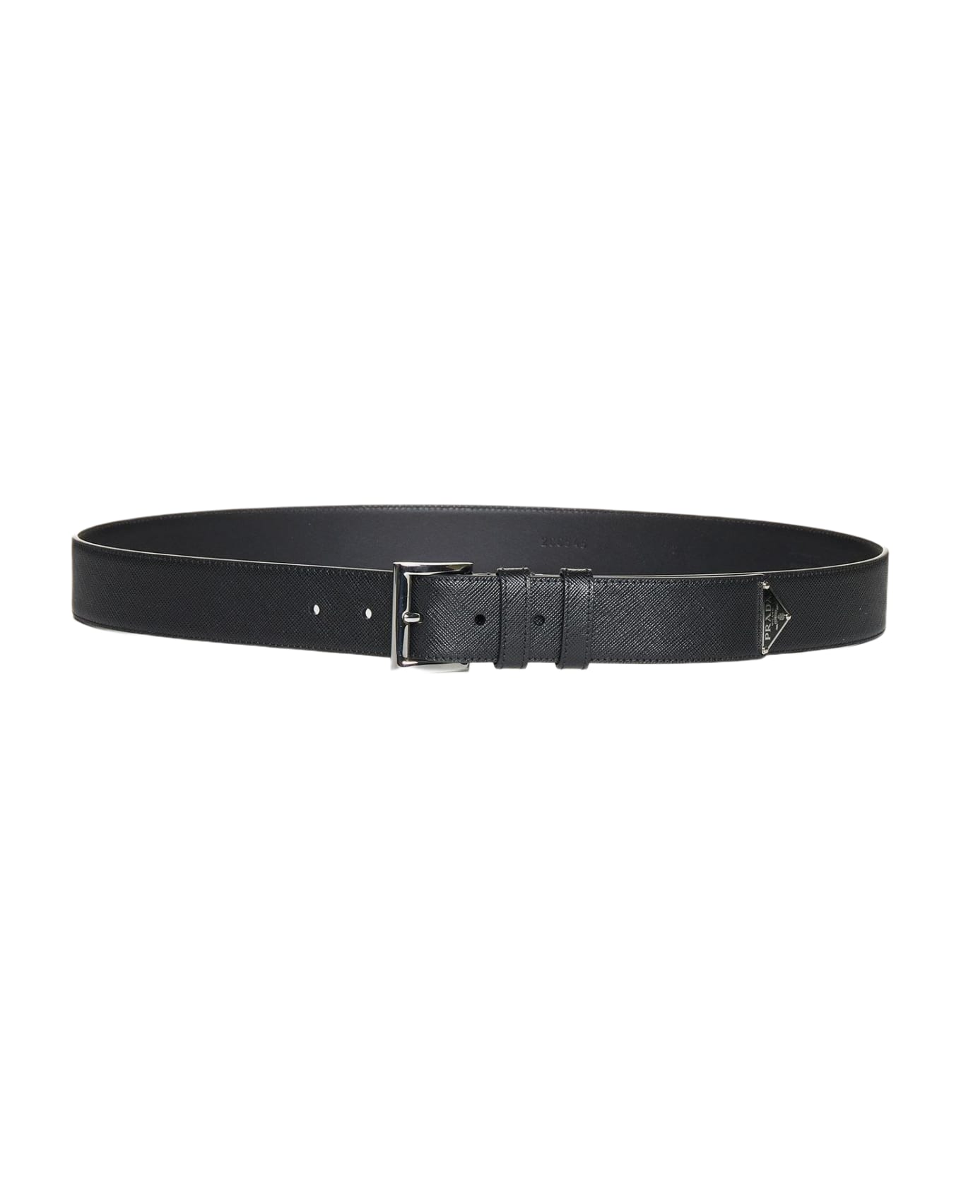 Prada Saffiano Leather Belt - Nero