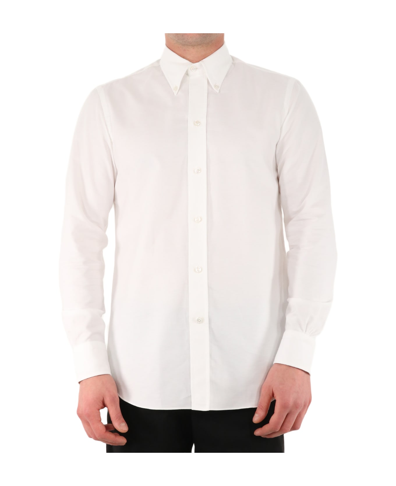 Salvatore Piccolo White Cotton Shirt - WHITE