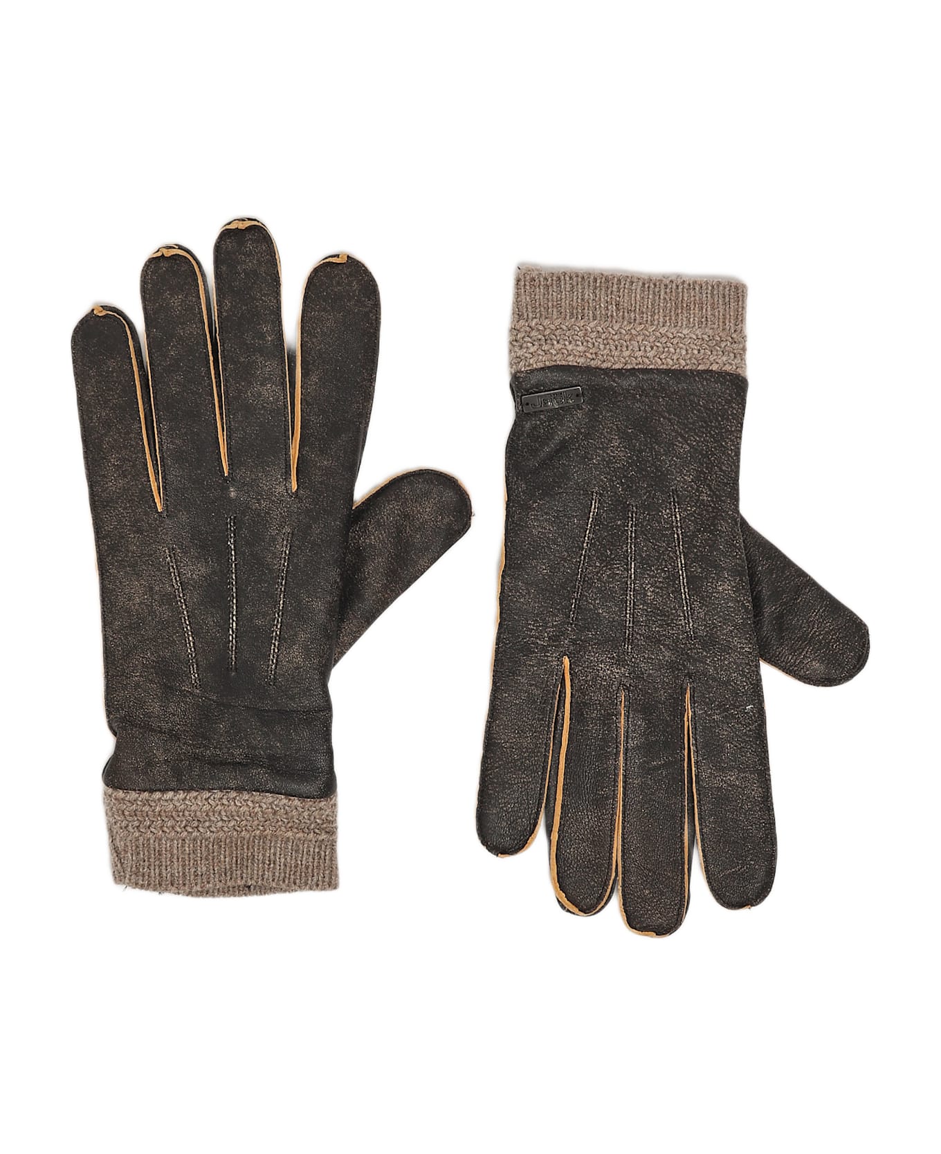 The Jackie Leather Guanti Gloves - NERO