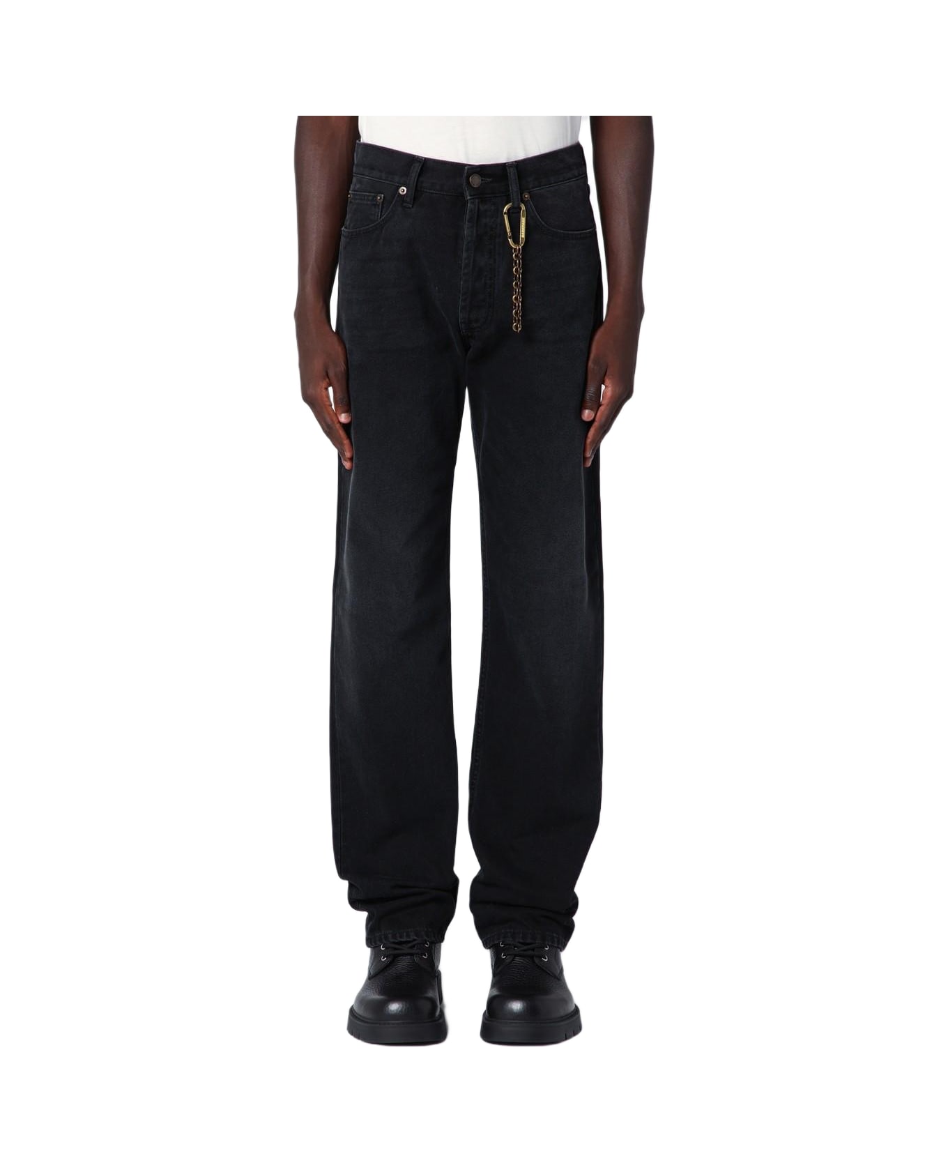 DARKPARK Larry Slim Fit Jeans Washed Black - NERO