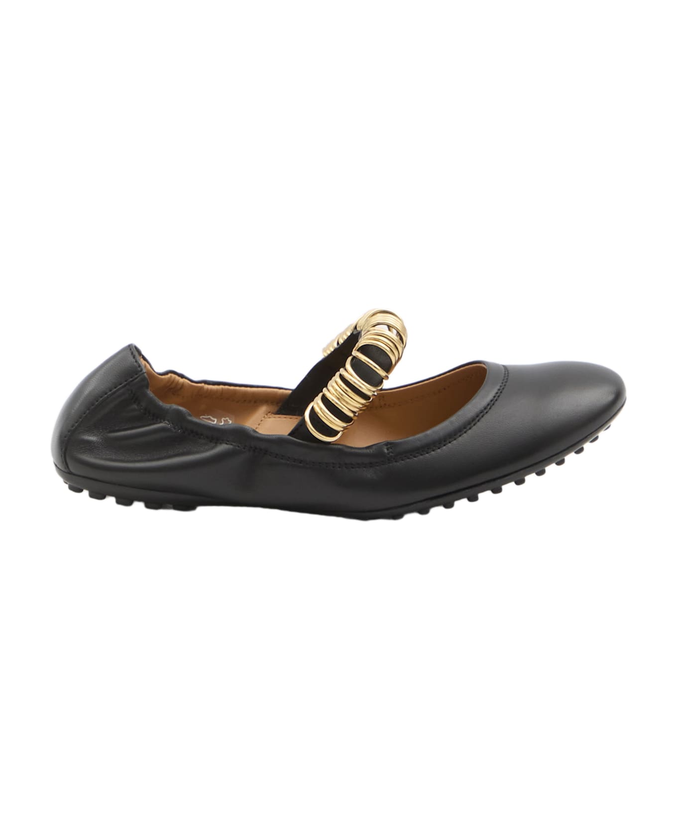 Tod
s Gancini Leather Loafers - BLACK
