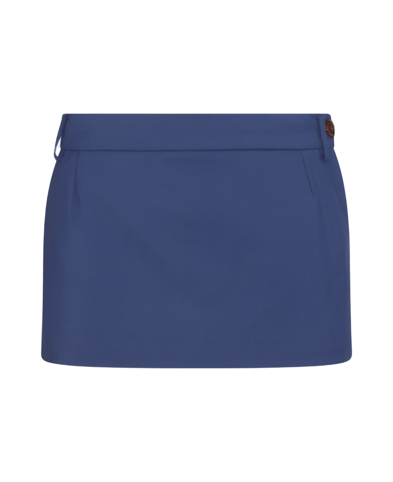 Vivienne Westwood Blue Cotton Mini Skirt - Blue