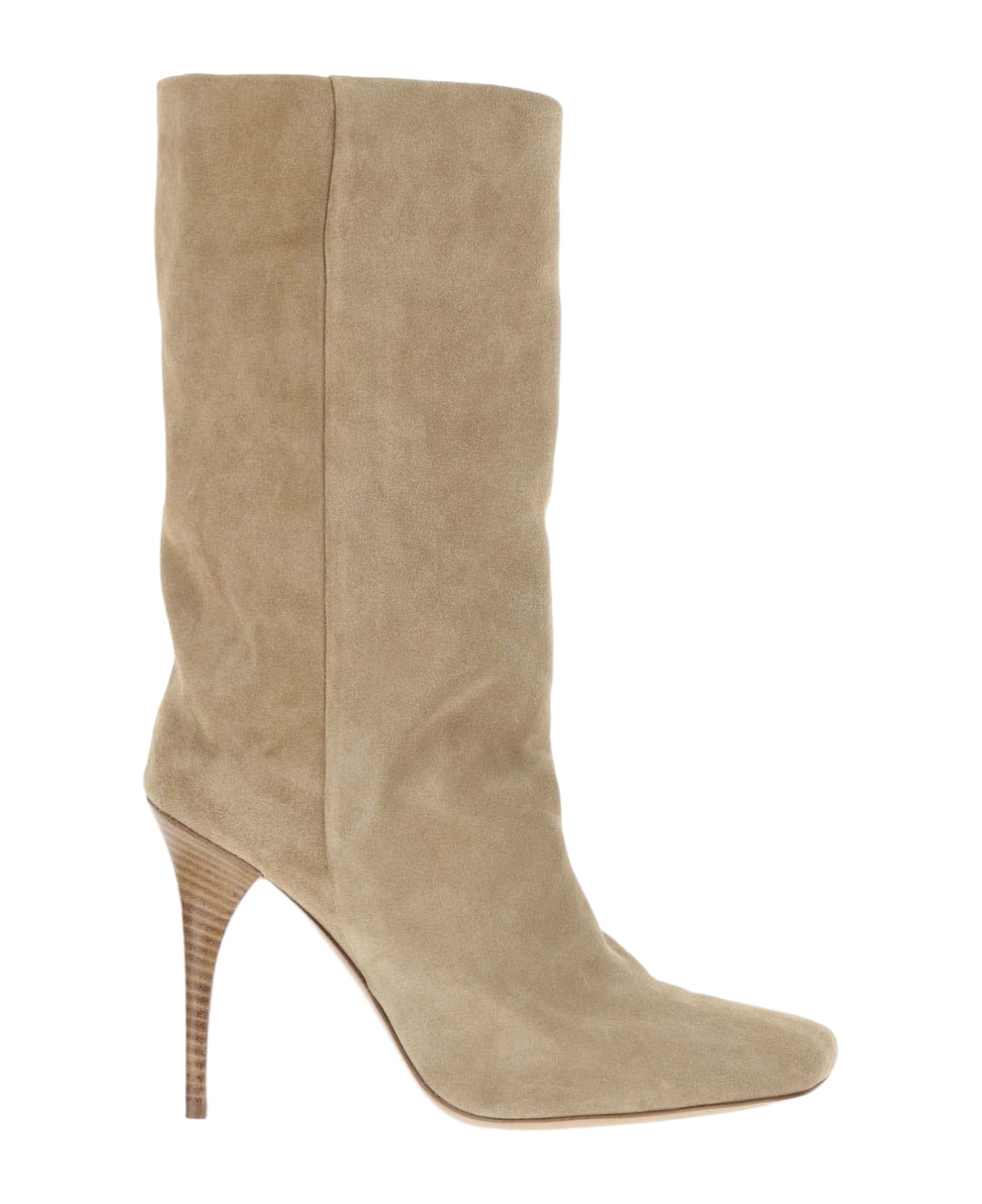 Bruno Frisoni Bootube Boots In Suede Leather - Beige
