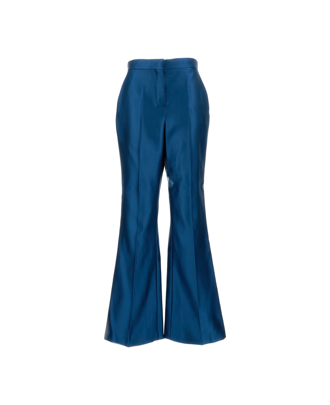 Fendi Tailored Silk Trousers - Blue