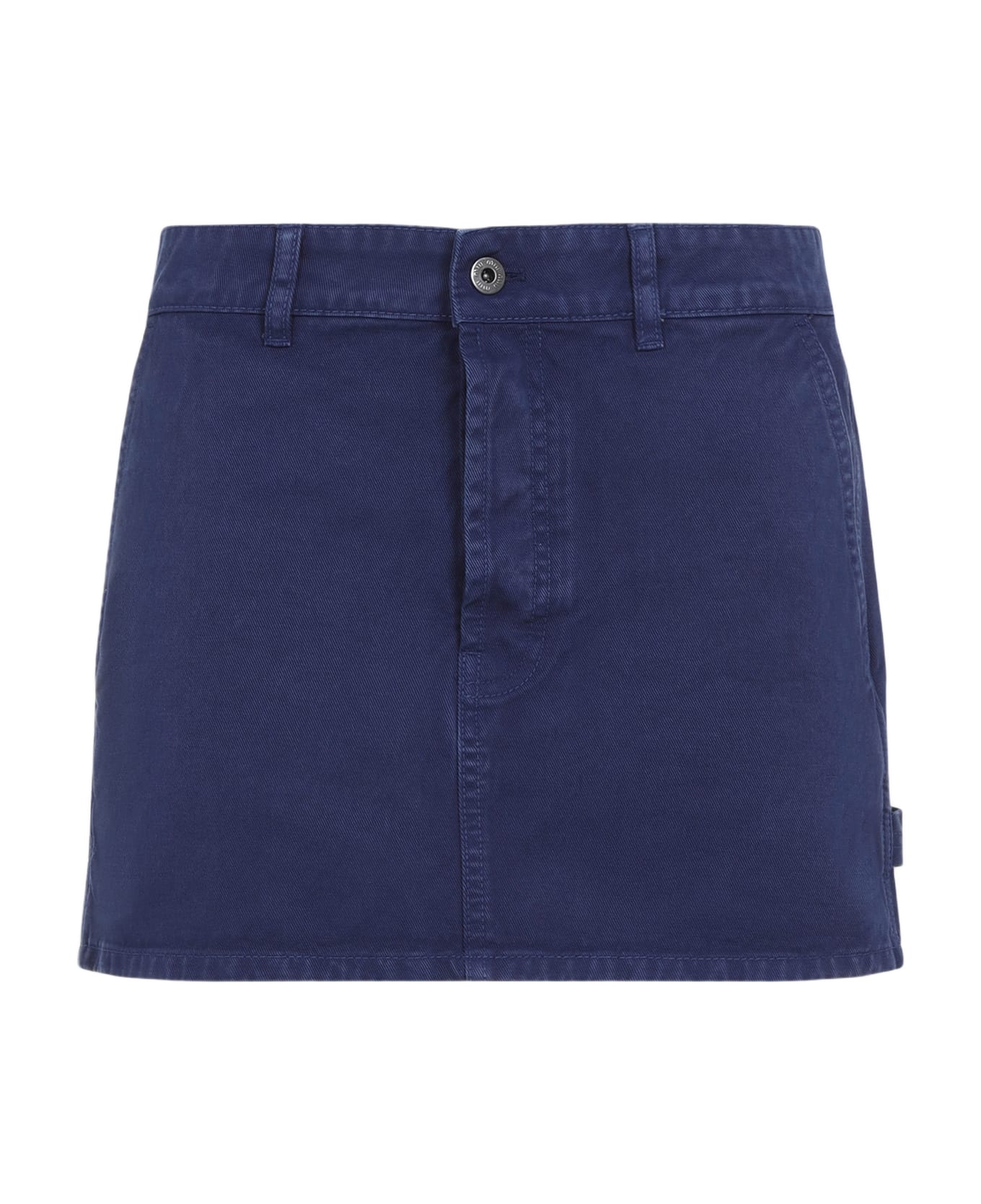Miu Miu Cotton Mini Skirt - Indaco