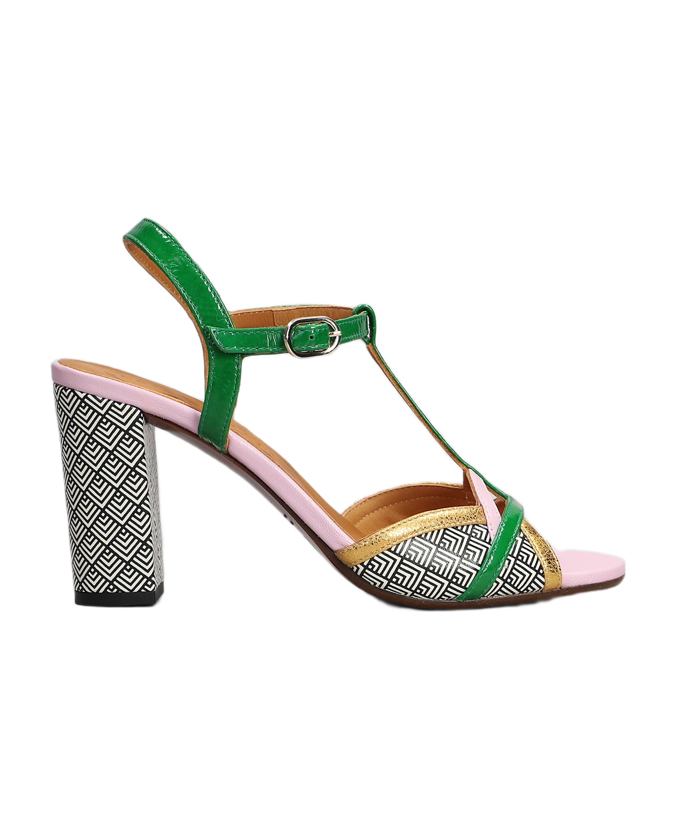 Chie Mihara Bejo Sandals In Green Leather - green