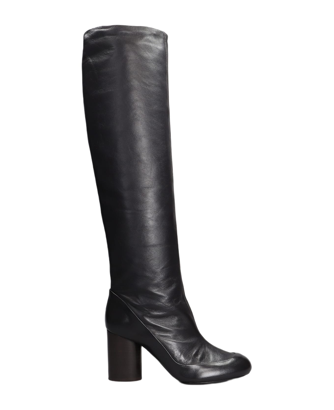 Lemaire Boots In Brown Leather - brown