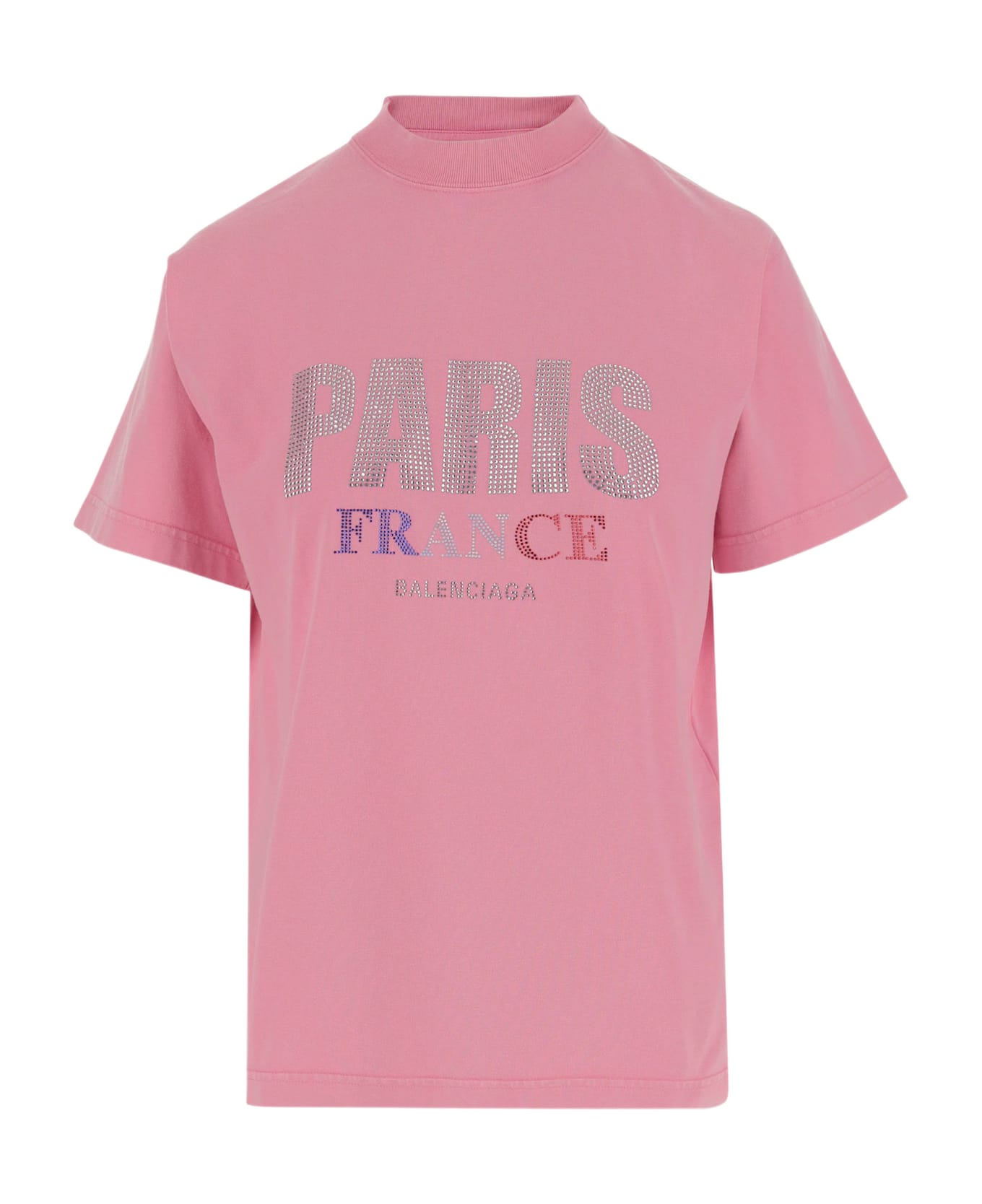 Balenciaga Pink Cotton T-shirt - Pink