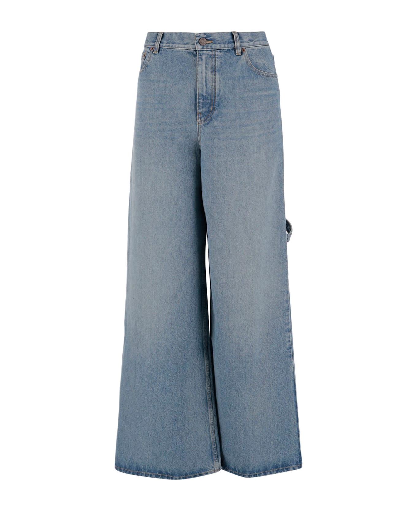 Chloé Wide-leg, High-waisted Jeans - Blue