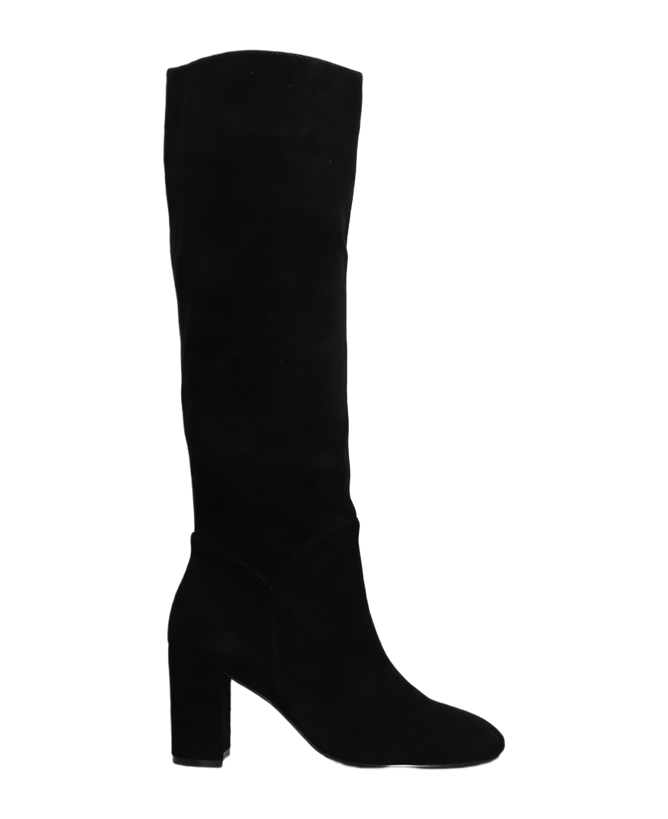 Bibi Lou High Heels Boots In Black Suede - black