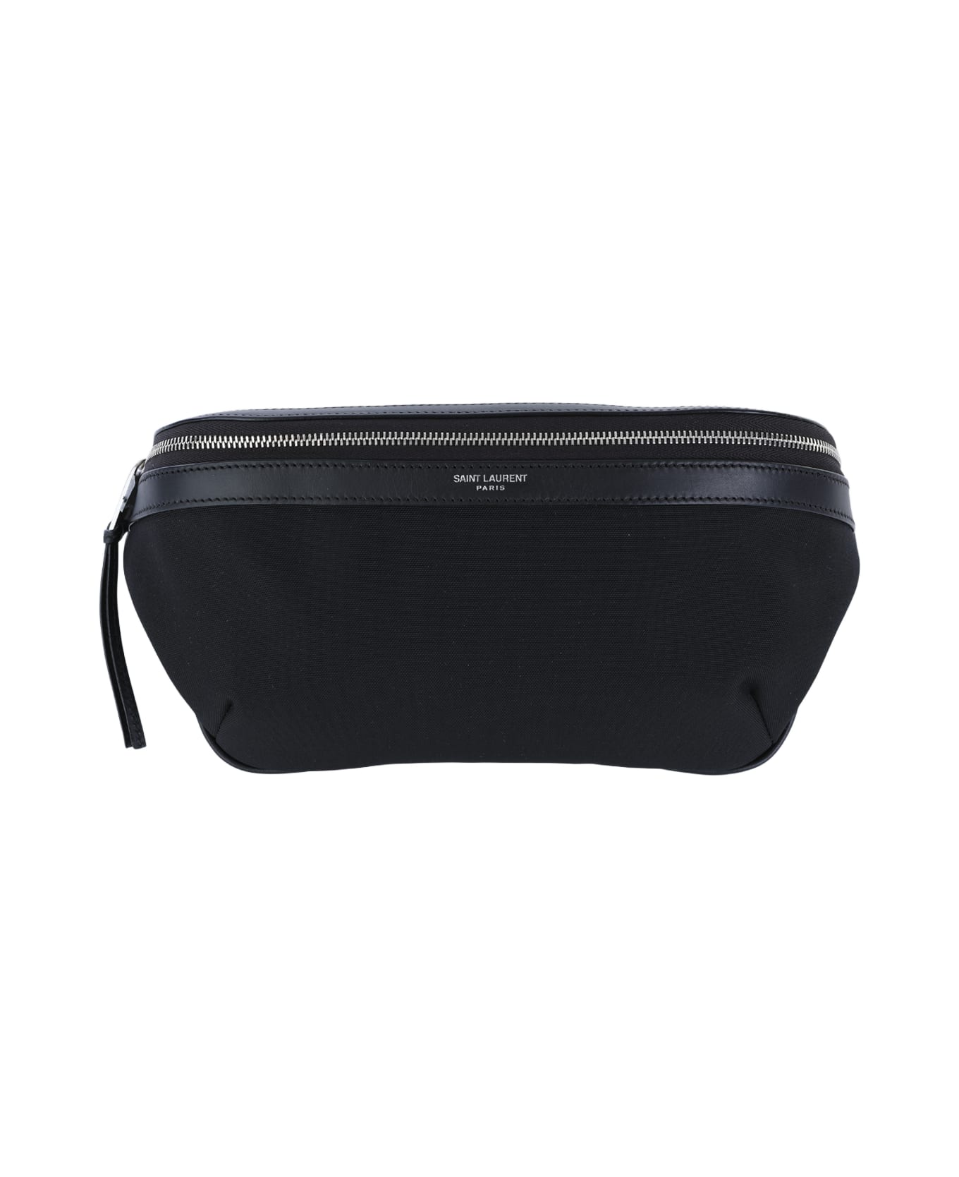 Saint Laurent Black Leather Belt Bag - Black