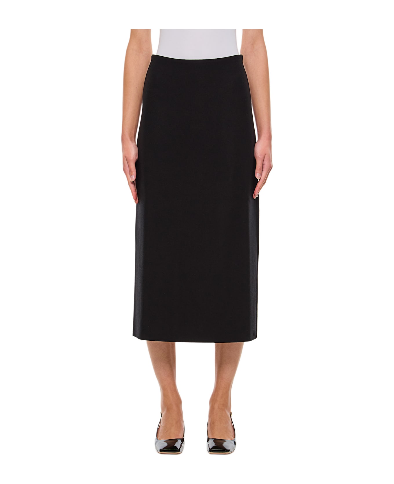 Gabriela Hearst Wolff Midi Skirt - Black