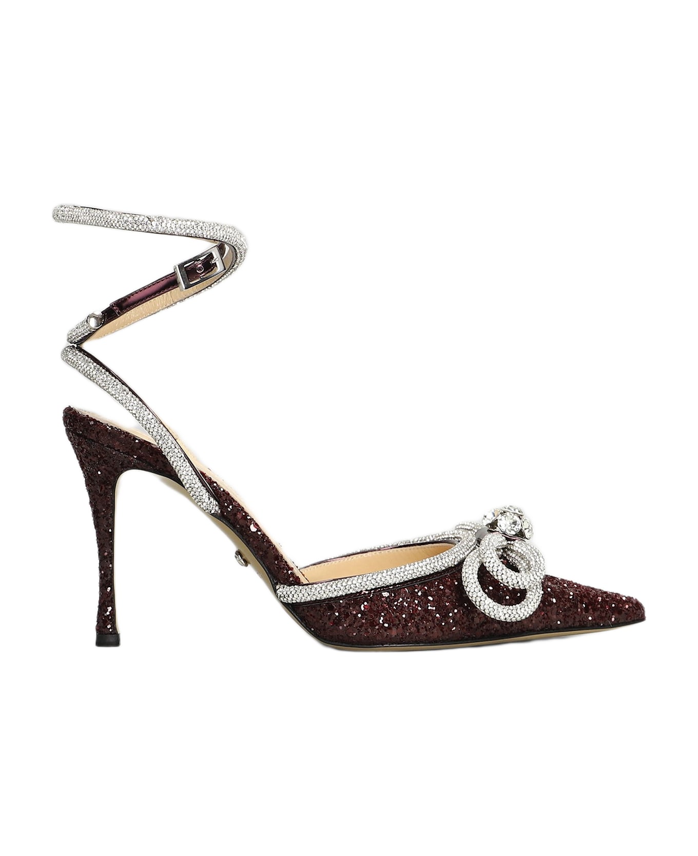 Mach 
Mach Pumps In Bordeaux Glitter - bordeaux