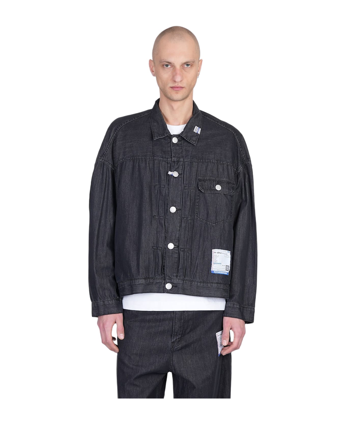 Mihara Yasuhiro Denim Jackets In Black Cotton - black