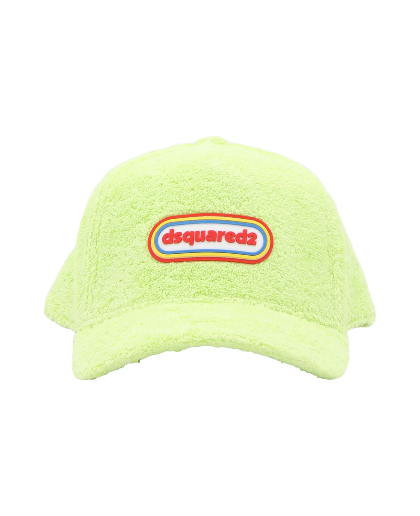 Dsquared2 Green Multicolour Cotton Baseball Cap - LIME 帽子