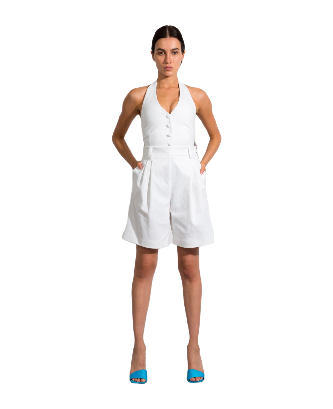 Sara Battaglia Bermuda - White