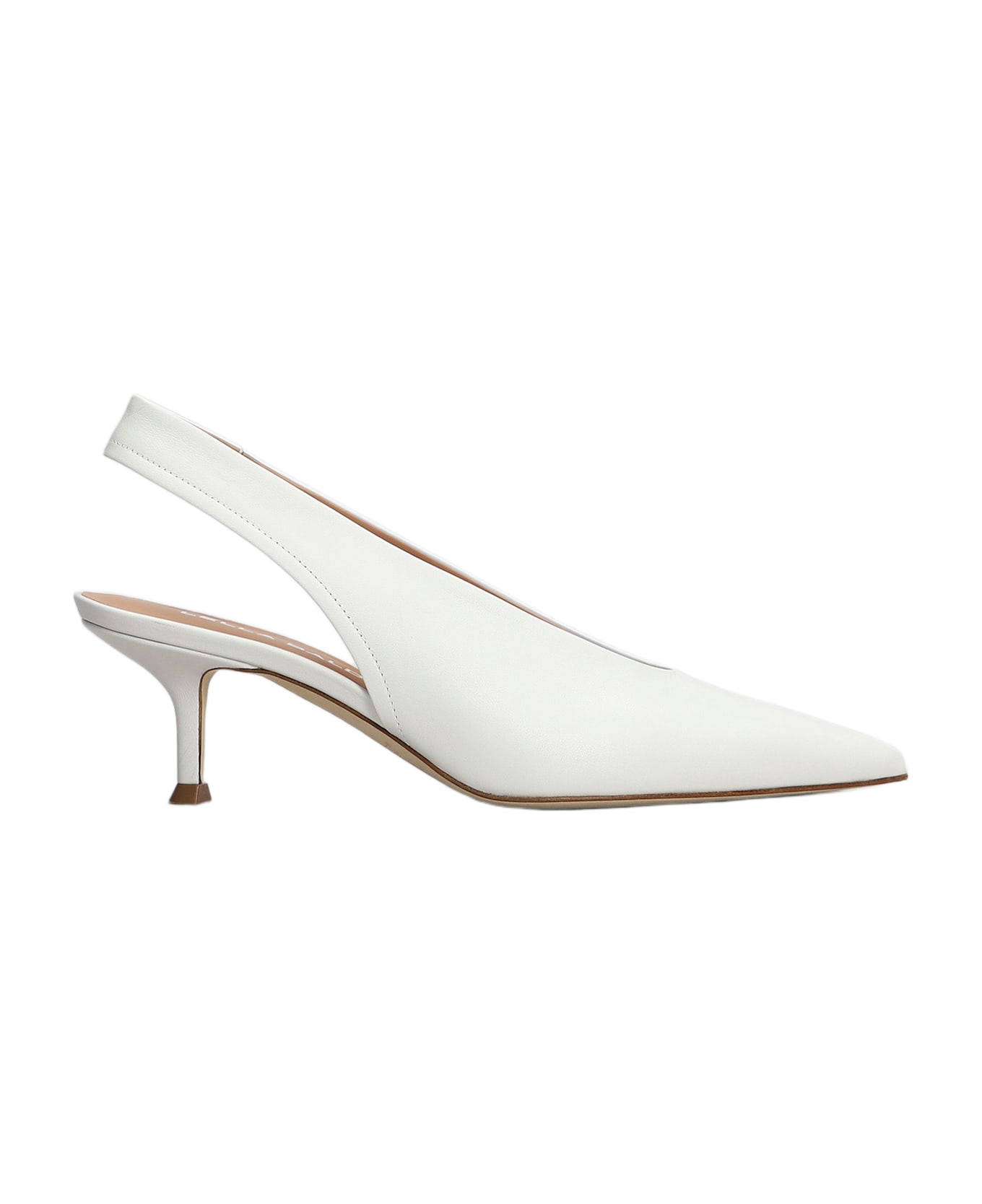 Lella Baldi Pumps In White Leather - white