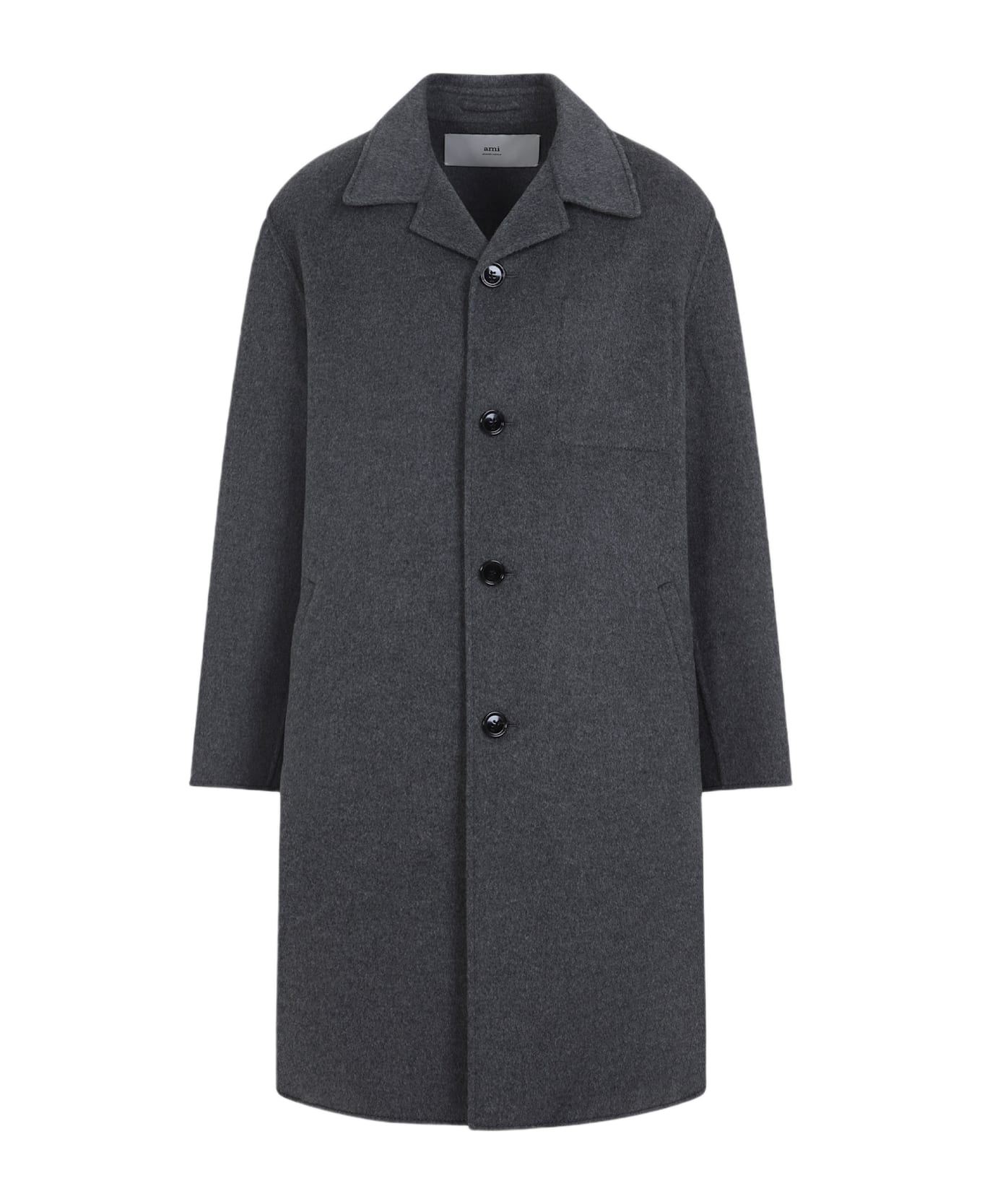 Ami Alexandre Mattiussi Car Coat - Heather Grey