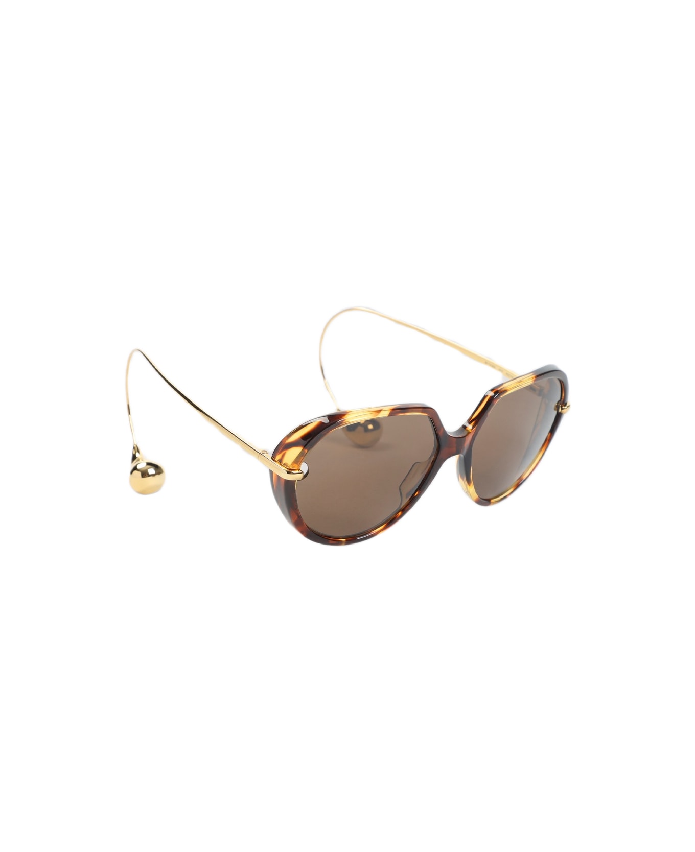 Bottega Veneta Bv1436s Sunglasses - Havana Gold Brown