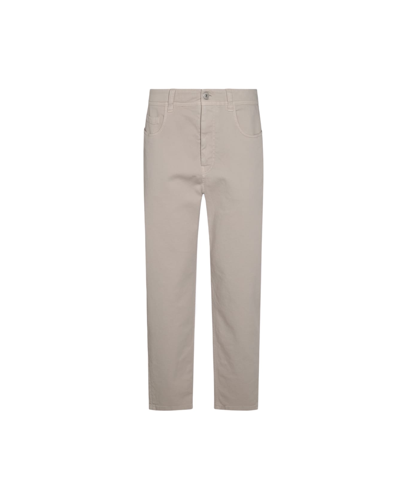 Brunello Cucinelli Biiege Cotton Denim Jeans - Beige