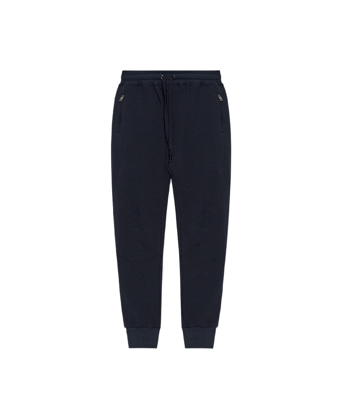 Dolce & Gabbana Sweatpants With Logo - Blu