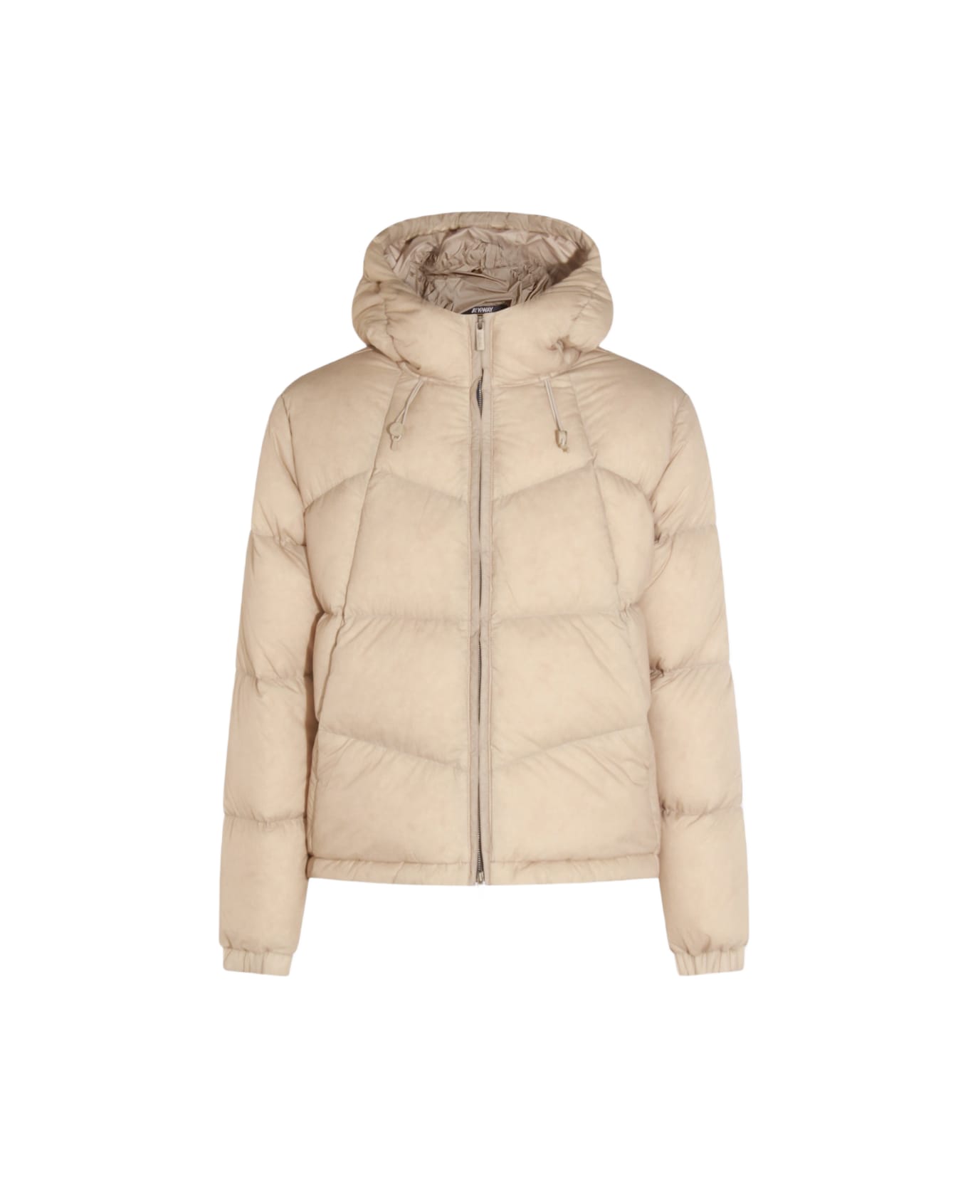 K-Way Beige Down Jacket - BEIGE CASHMERE