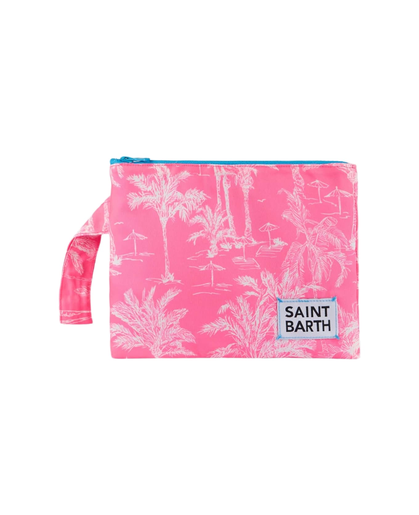 MC2 Saint Barth Pareasy Nylon Pochette With Toile De Jouy Print - PINK クラッチバッグ
