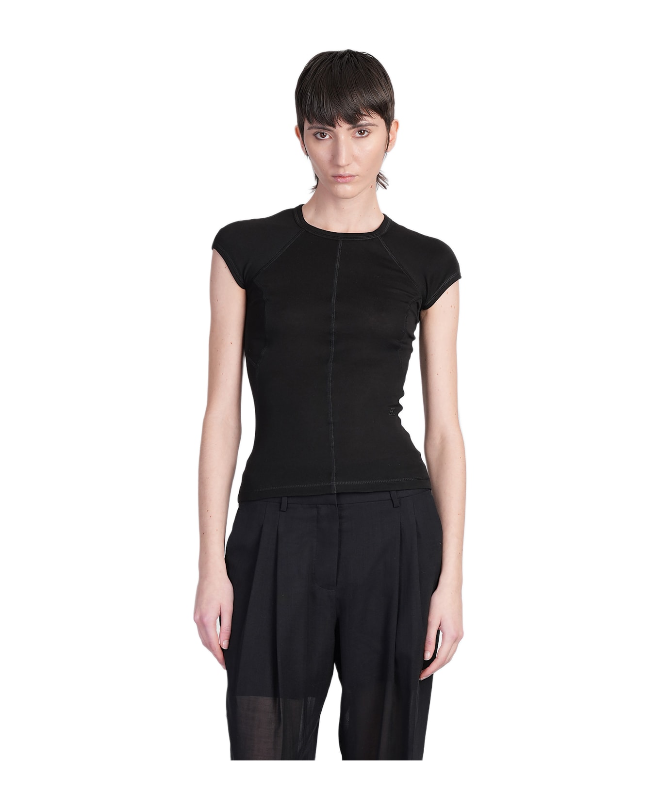 Helmut Lang T-shirt In Black Cotton - black