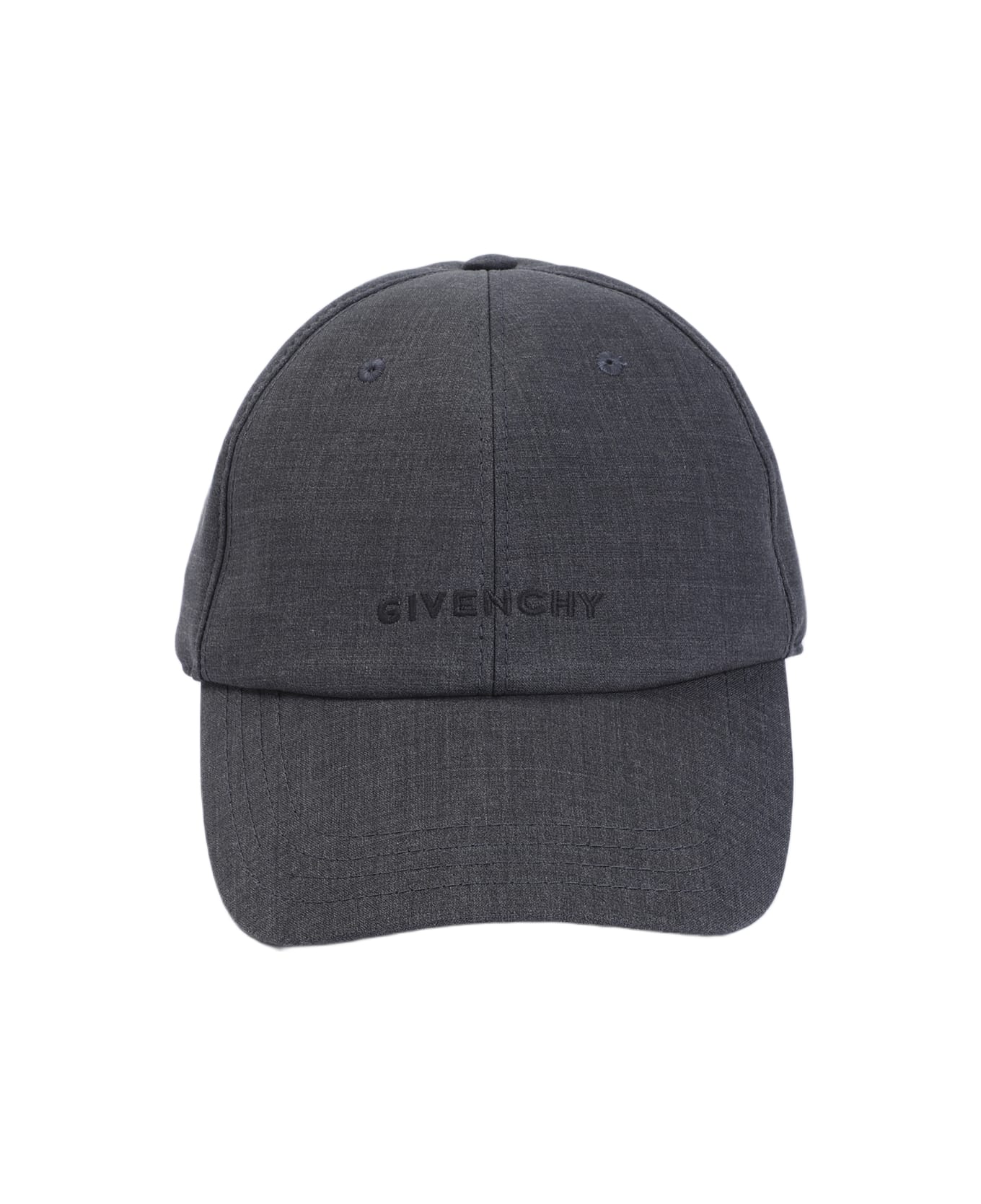 Givenchy Wool Logo Cap - Grigio