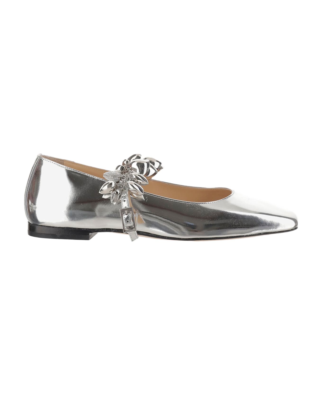 Mach 
Mach Low Shoe With Metallic Decoration - Silver