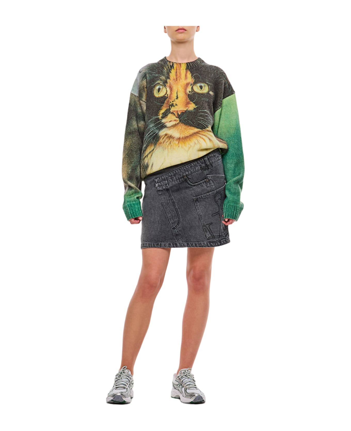 J.W. Anderson Denim Twisted Skirt - Grey