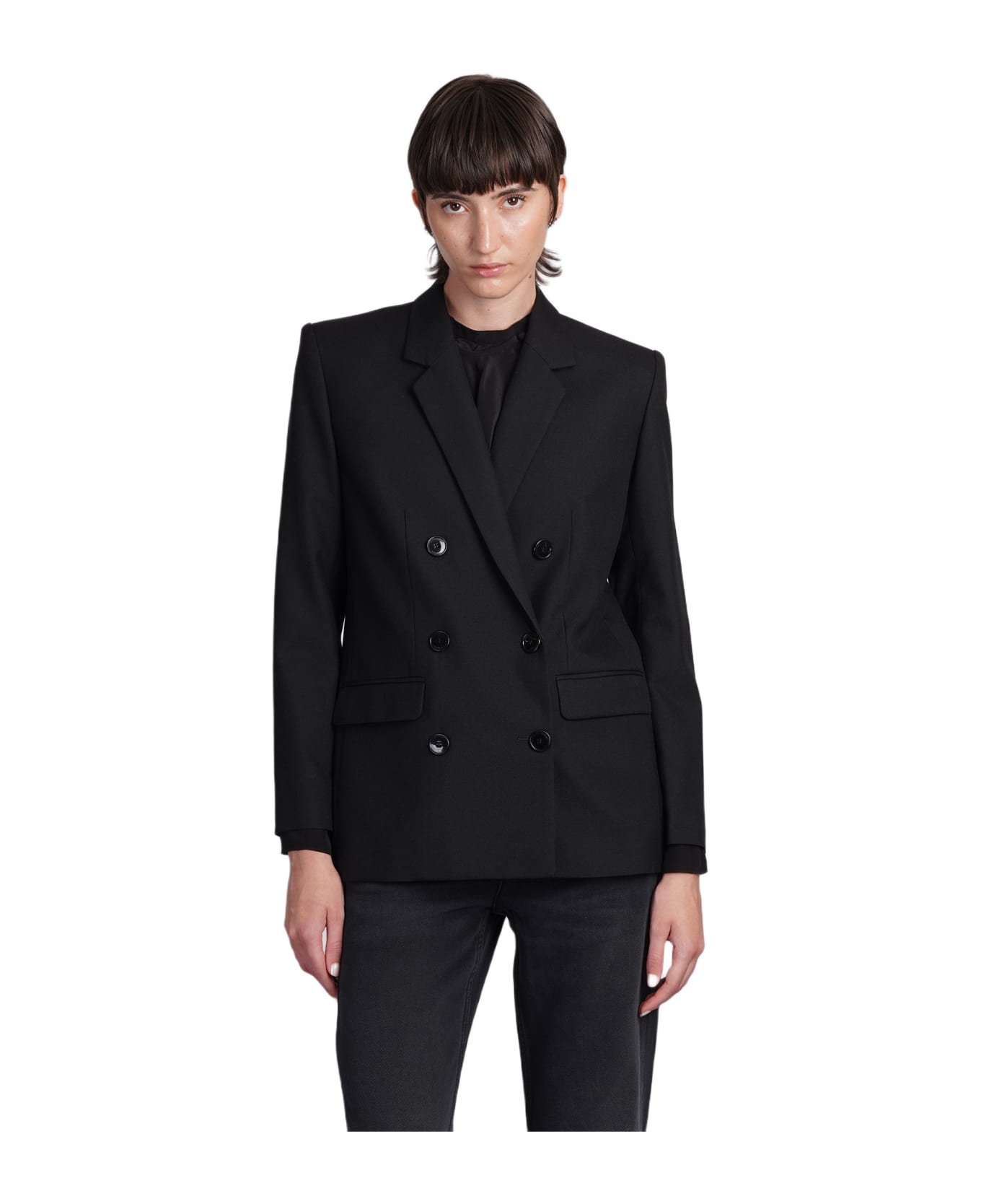 ボトムスその他 Isabel Marant Madina Blazer Isabel Marant Madina Blazer In Black Wool | italist, ALWAYS