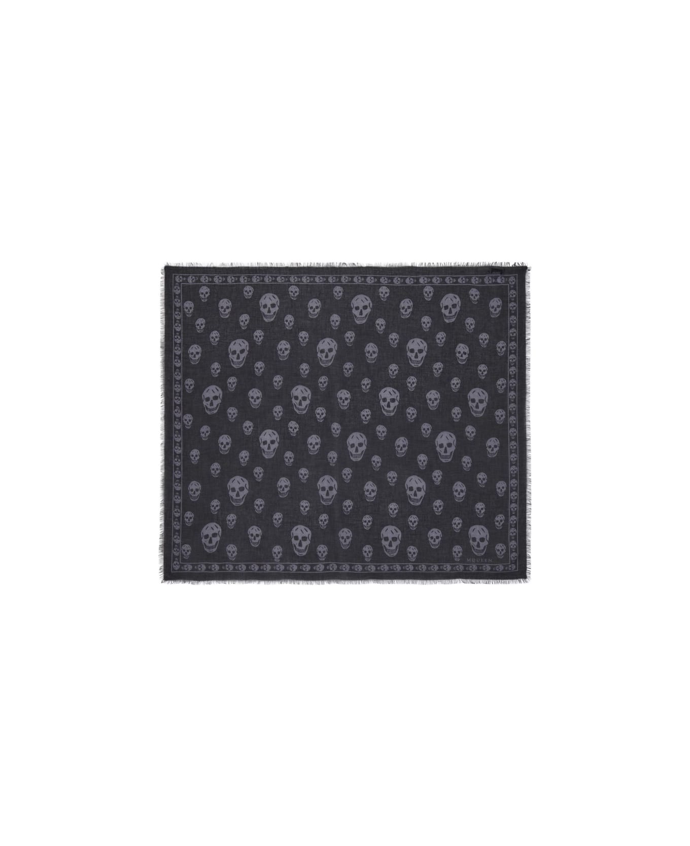 Alexander McQueen "skull" Scarf - BLACK