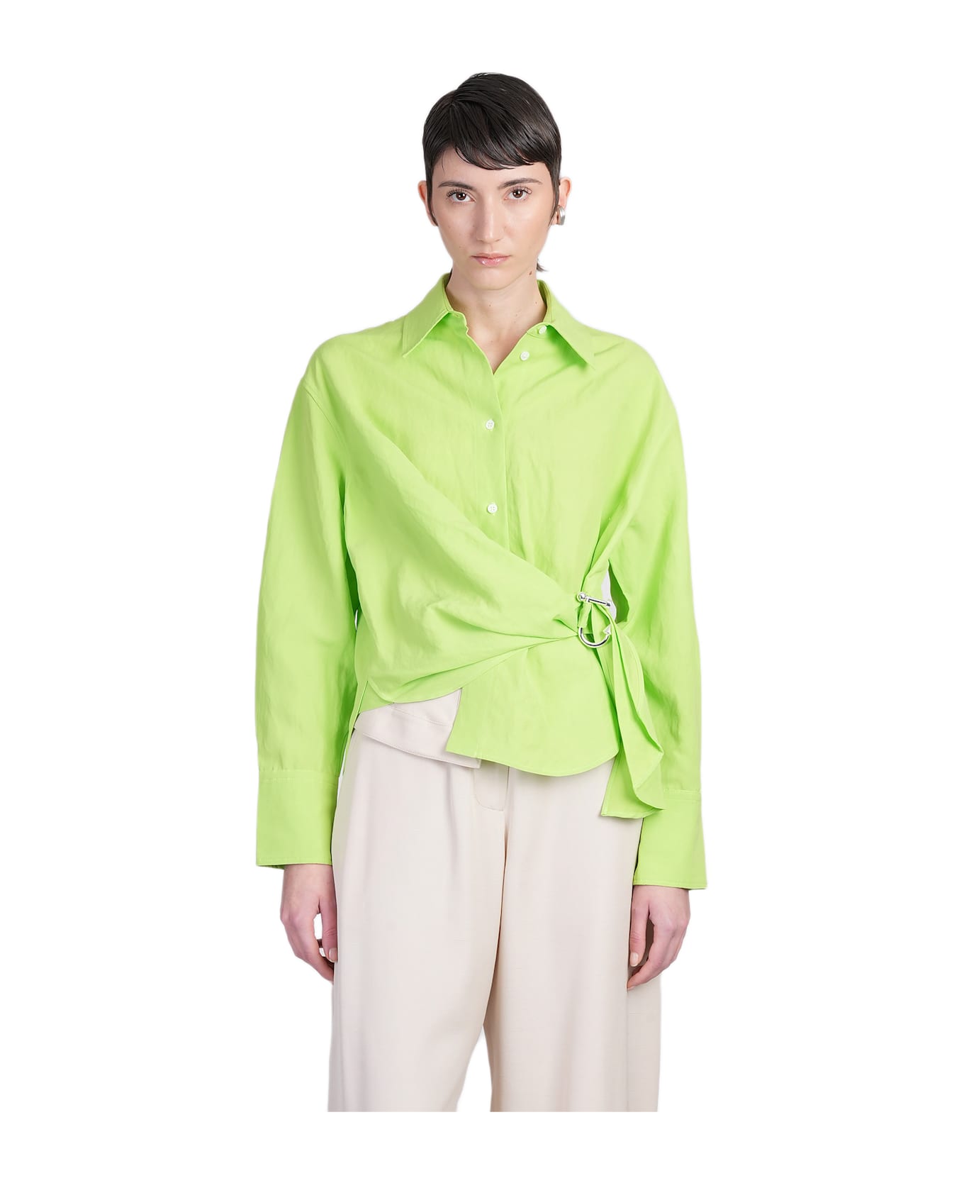 J.W. Anderson Shirt In Green Viscose - green
