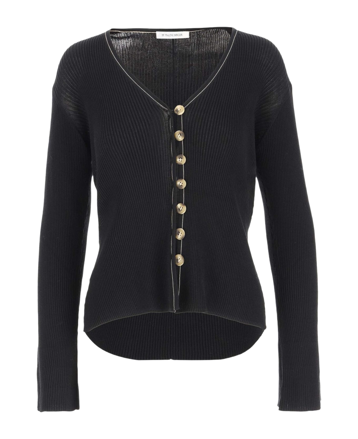 By Malene Birger Cotton Blend Cardigan - Black