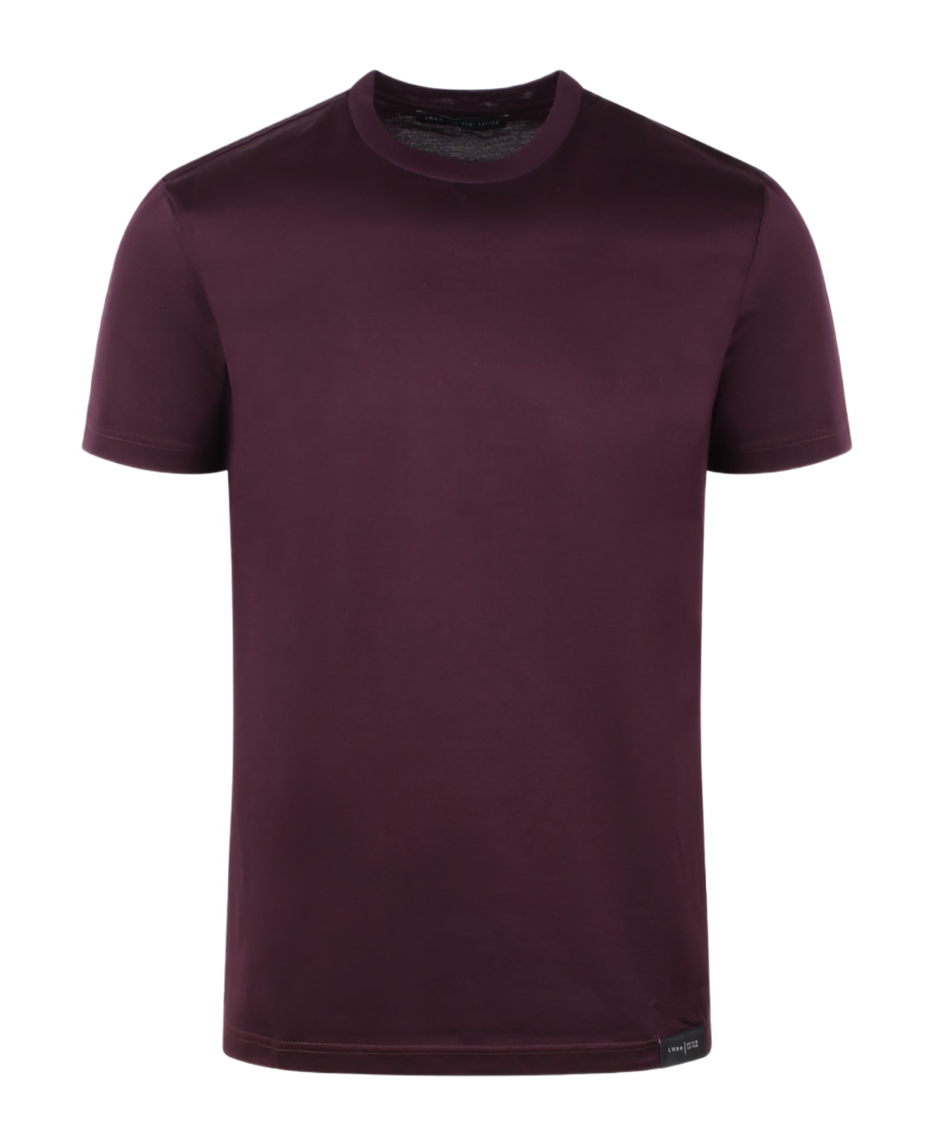 Low Brand Jersey Cotton Slim T-shirt - Pink & Purple シャツ