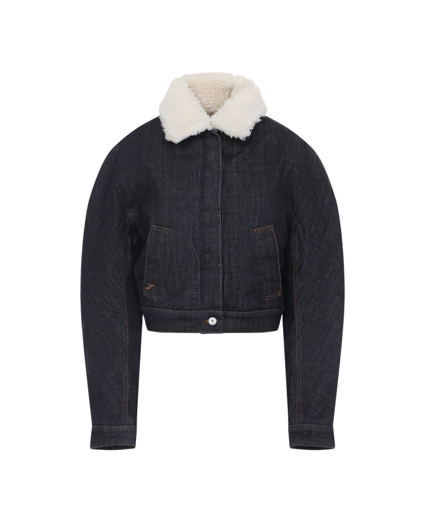 Jacquemus Ovalo De-nimes Jacket - Dark Navy