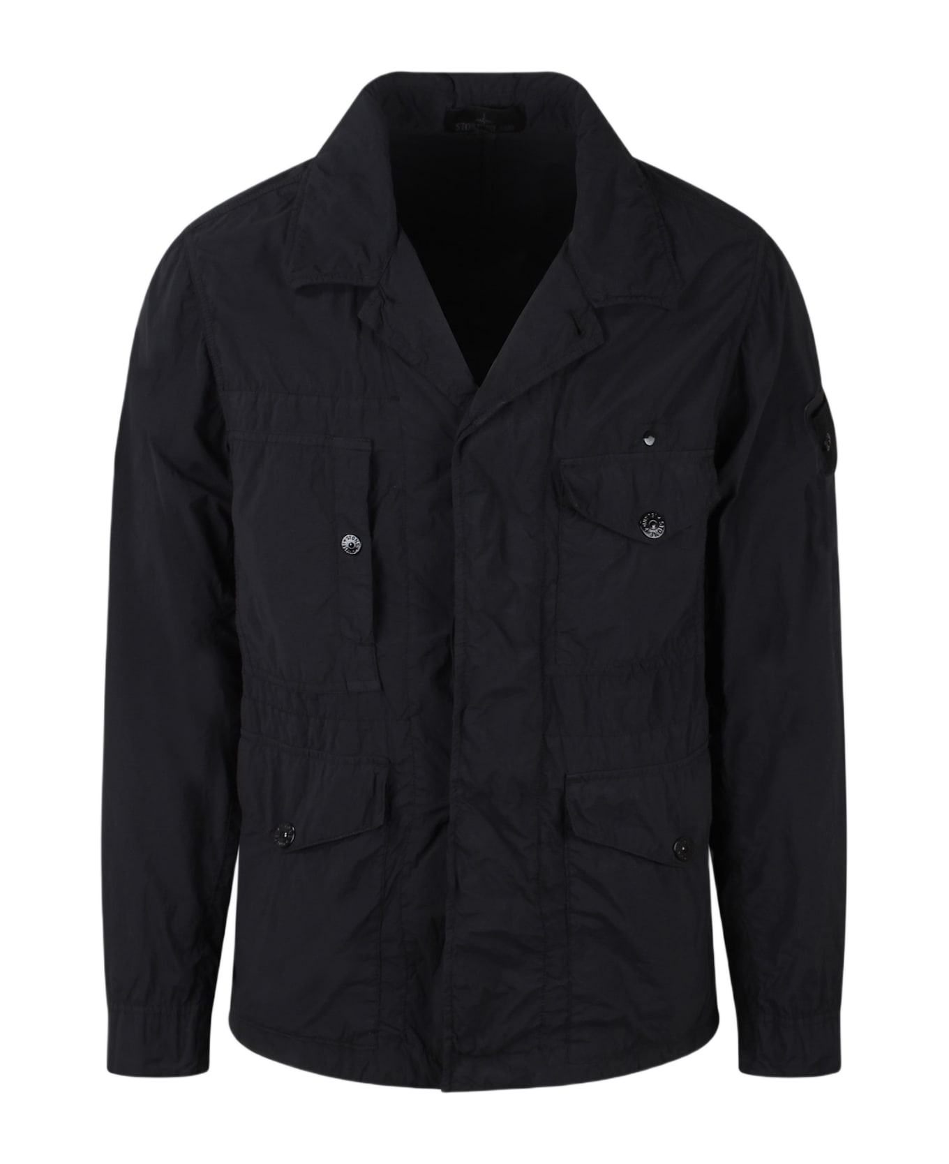 Stone Island Nylon Smerigliato Ghost Piece Jacket - Black